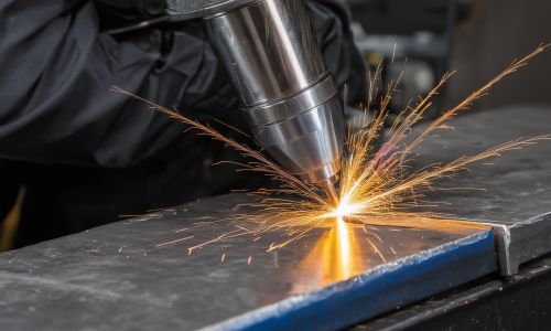 TIG welding process showing precise control with tungsten electrode on thin metal